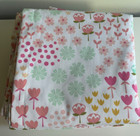 2 Pillowfort Floral Curtain Panels 42”x84” L Pink Aqua White Blackout Lining