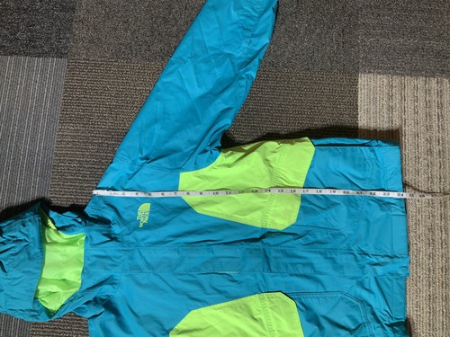 Boys The North Face Size Medium M Teal BlueGreen Hyvent Shell Jacket - Picture 10 of 12