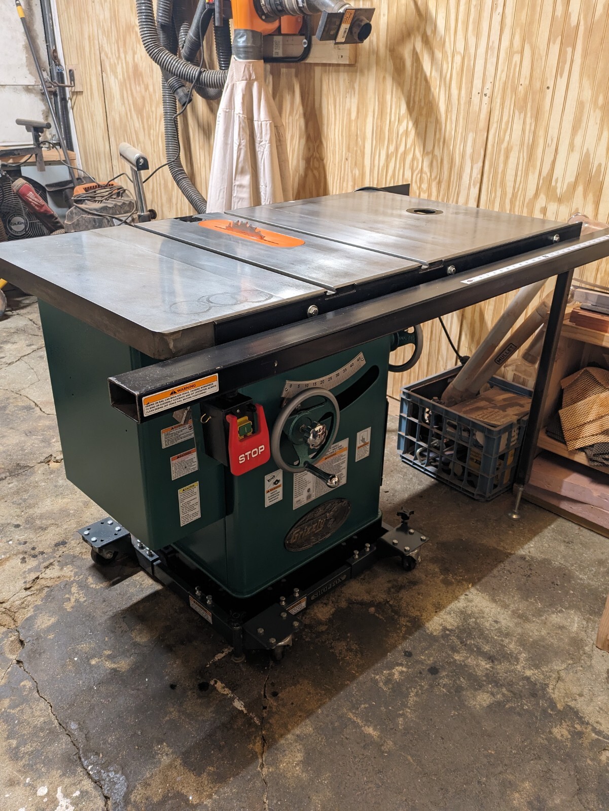 Grizzly G1023 RLW 240V 10" 3HP Left tilting table saw eBay