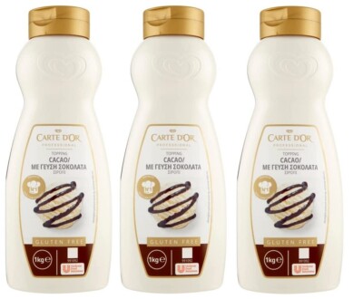 3x Carte d Or Topping Cioccolato,Süße Sauce mit Schokoladengeschmack  1Kg
