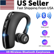 Wireless Bluetooth 5.1 Earpiece Noise Cancelling Driving Trucker Headset Earbuds