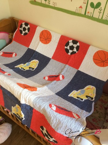 Football rugby Nursery Cot bed Throw 