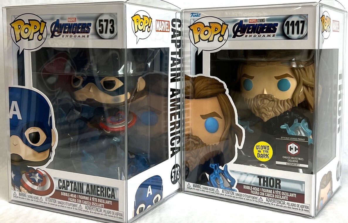 Marvel Captain Captain America Mjolnir Pop Vinyl Avengers Endgame