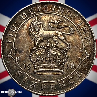 くに6点 Great Britain 1918 Six Pence GB1624 | eBay