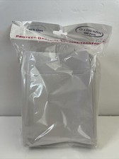 200 CD DVD White Paper Sleeves w/ Flap Clear Window, Protect Storage Transport