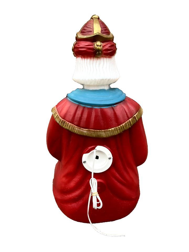 Wise Man Lighted Christmas Nativity Blow Mold General Foam Plastics