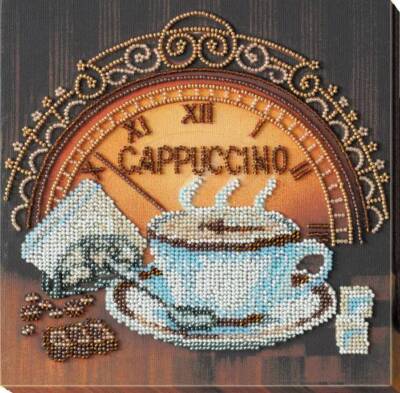 Midi Bead embroidery kit Coffee and Chocolate DIY Embroidery beadwork pattern