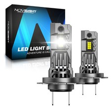 Novsight H7 Led Headlight Bulbs Combo High Low Beam 6500k 24000lm 100w Bright