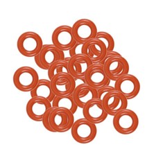 Silicone O-Rings 6mm OD, 3mm ID 1.5mm Width, Seal Gasket Red 30Pcs 