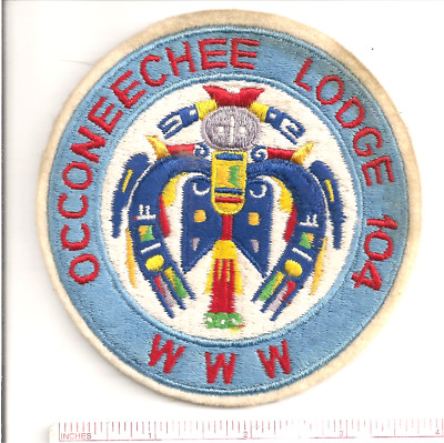 OCCONEECHEE  LODGE 104  R6 ?? FELT ROUND  OA  BSA