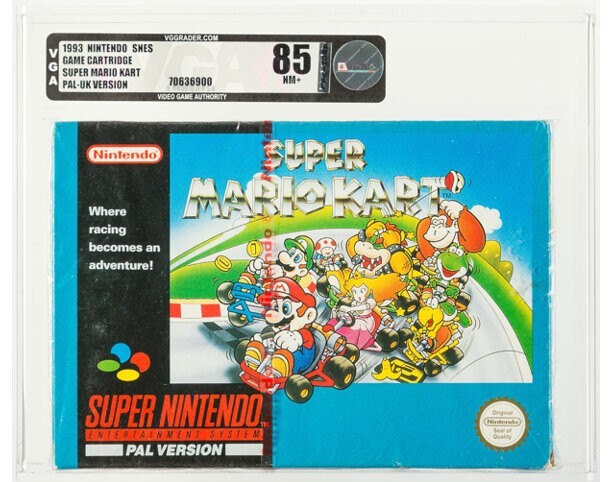SNES Super Nintendo, Super Mario Kart VGA 85 PAL-UK