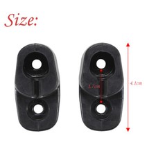 New Pair Of Sun Visors With Hardware For MGB 1963-1980 Roadsters - Black, Aftermarket