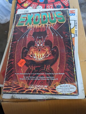 ULTIMA III 3: EXODUS Origin ~ Pc/IBM Ver BIG boxed english 5.25