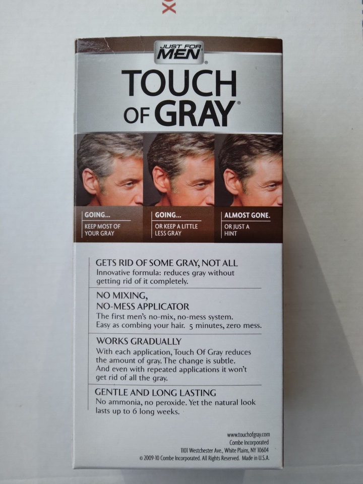Just For Men Touch Of Gray Hair Treatment Dark Brown Gray T 45 Just for men touch of gray hair treatment dark brown gray t 45
