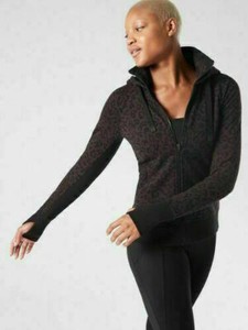 athleta leopard sweater