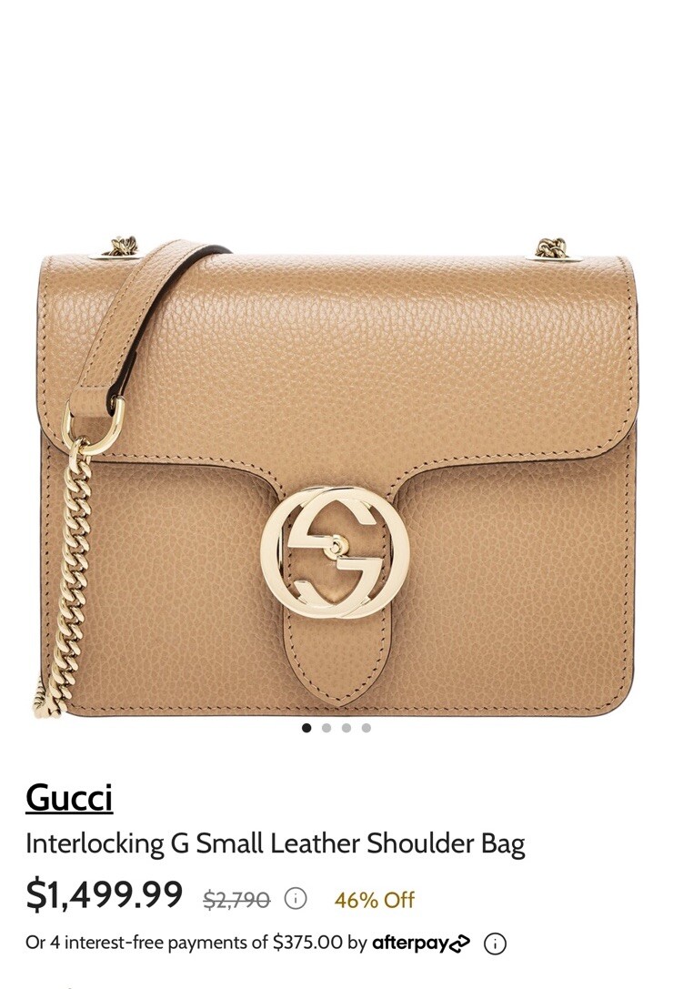 Gucci Interlocking Small Leather Shoulder Bag Wom… - image 10