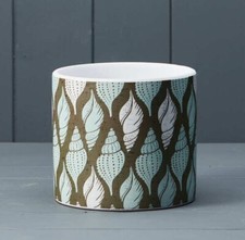 Patterned Plain Ceramic Cement Plant Pots Indoor Cache Pot Cover Planters Boho