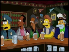 Simpsons Moe's Tavern Metal Sign 9" x 12"