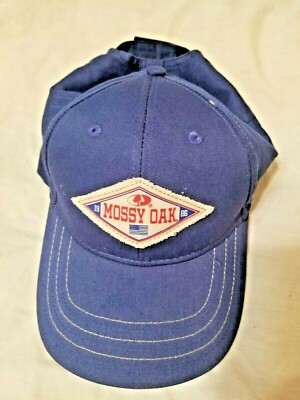 Hat hook loop adjustable back new  Mossy Oak blue 