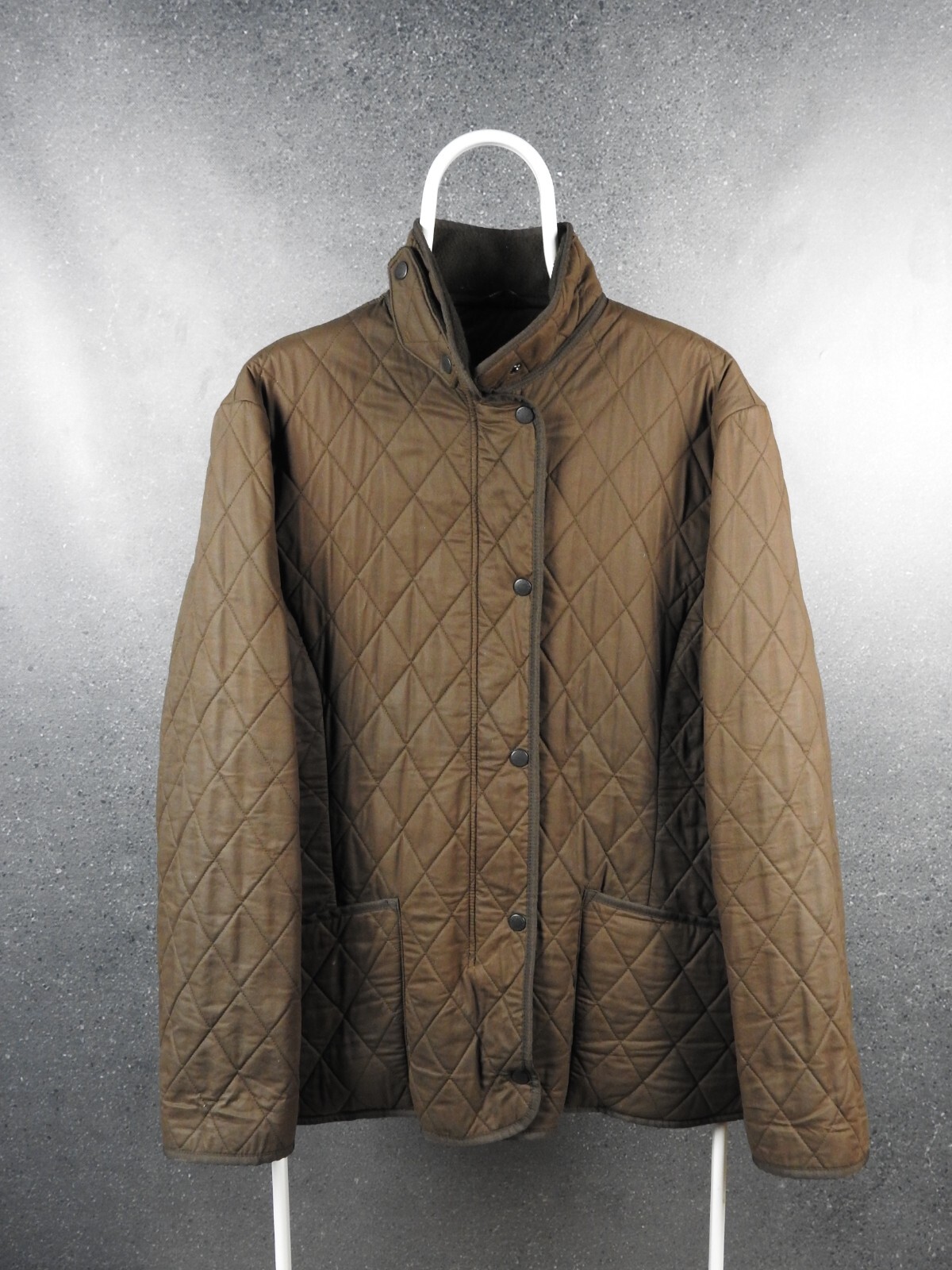 BARBOUR Soft Duracotton Polarquilt Jacket Womens UK 20 Fleece Lined