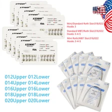 10X AZDENT Dental Orthodontic Brackets Braces/Arch Wire Super Elastic Niti Round