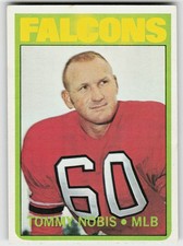 1972 Topps #309 Tommy Nobis FOOTBALL Atlanta Falcons