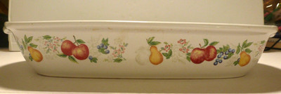 Corelle Coordinates Stoneware 9x13 Chutney Fruit Casserole Lasagna Pan Roaster