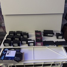 HP 64 Empty Ink Cartridge Lot Of 16 Black ,XL Tri Color Virgin Cartridges