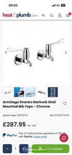 Armitage Shanks Markwik Wall Mounted Bib Taps Medical Grade