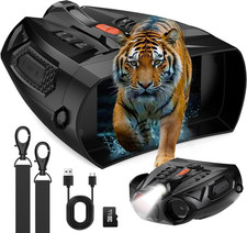 Night Vision Goggles, 4K Night Vision Binoculars with 4" HD Screen, 10X