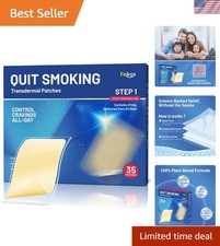 Nicotine Patches 21mg, Step 1 Nicotine Stop Smoking Patches, 35 Count Quit Sm...