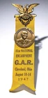 RARE 1947 GAR 81st National Encampment Badge - Cleveland Ohio