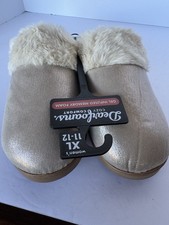 DEARFOAMS XL 11-12, SLIPPERS, WOMEN'S GEL INFUSED MEMORY FOAM, COZY COMFORT, NEW