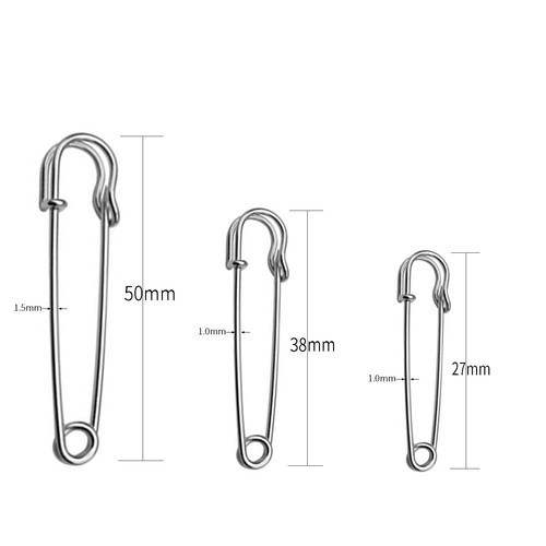 Large Safety Pins Assorted Clothes 60Pcs Heavy Duty 3 Sizes Pins for Crafts B... - Bild 2 von 7