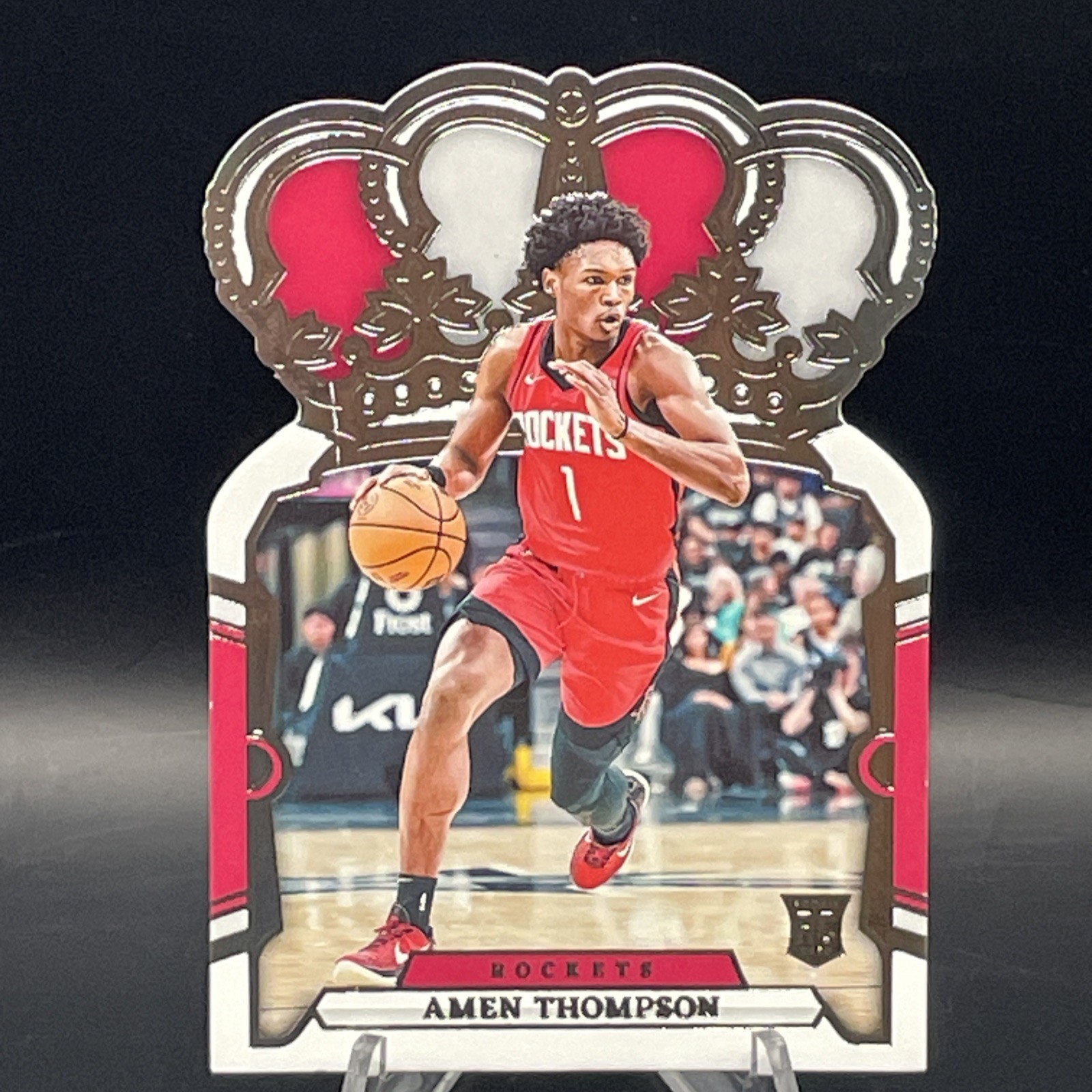 2023-24 Panini Crown Royale #65 Amen Thompson Rookie Houston Rockets