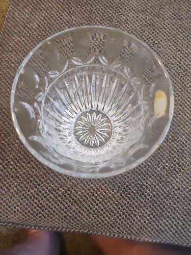 Block Kristall Tulpe Garten Schale Vase 7" Höhe x 6" Breite elegant Blei modern Vintage - Bild 2 von 9