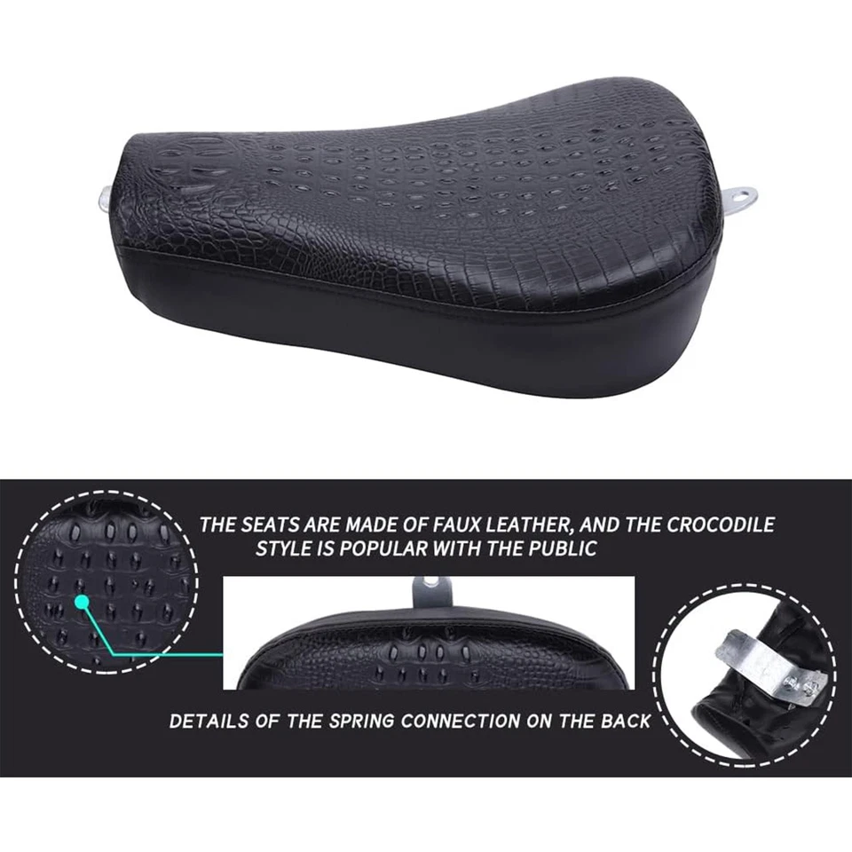 Cojín de asiento individual para conductor delantero de hierro para Harley Sportster XL1200 883 Foto 4 de 4