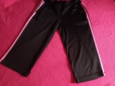 Ladies Danskin Now Black With Pink Stripes Pants