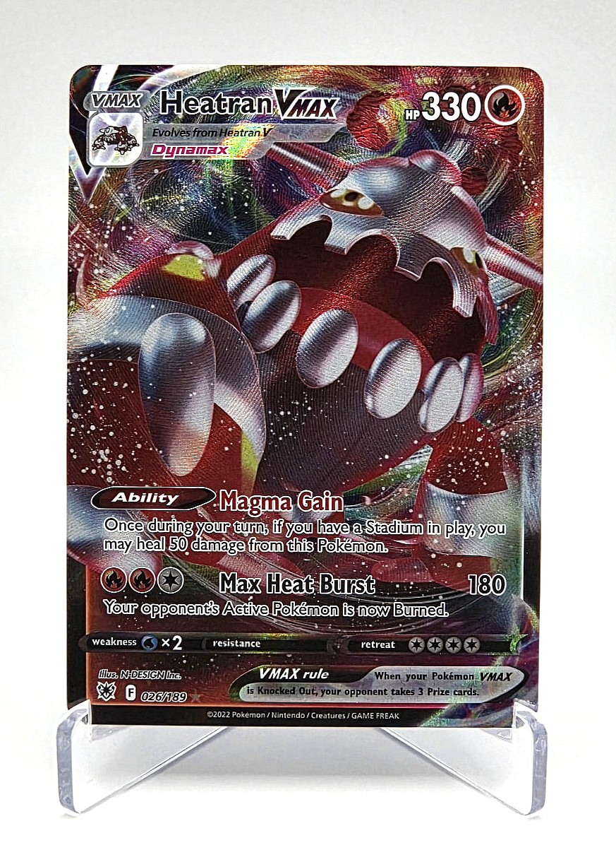 HEATRAN Vmax - 2022 Pokemon Sword & Shield {ASTRAL RADIANCE}; 026/189, HP=330