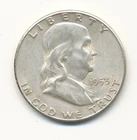 1953 S FRANKLIN SILVER HALF DOLLAR