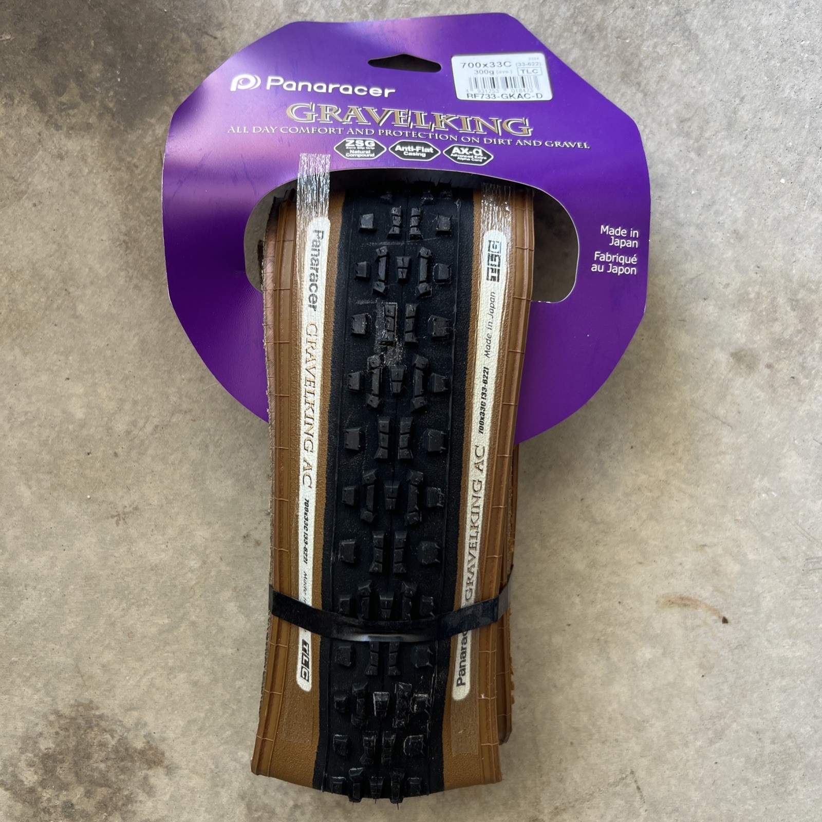 TIRES PAN GRAVEL KING AC KNOBBY 700x33 TBLS BK/BRN FOLD