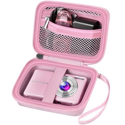 Digital Camera Case Compatible with VAHOIALD 5.25 x 3.75 x 2.5 inches, Pink 