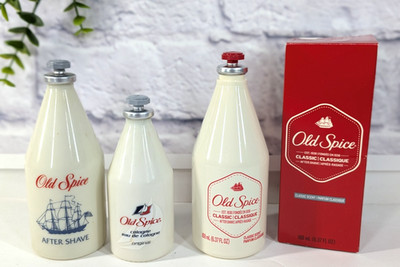 LOT 3-READ Vtg Old Spice Original After Shave Lotion Shulton Milkglass Colonge