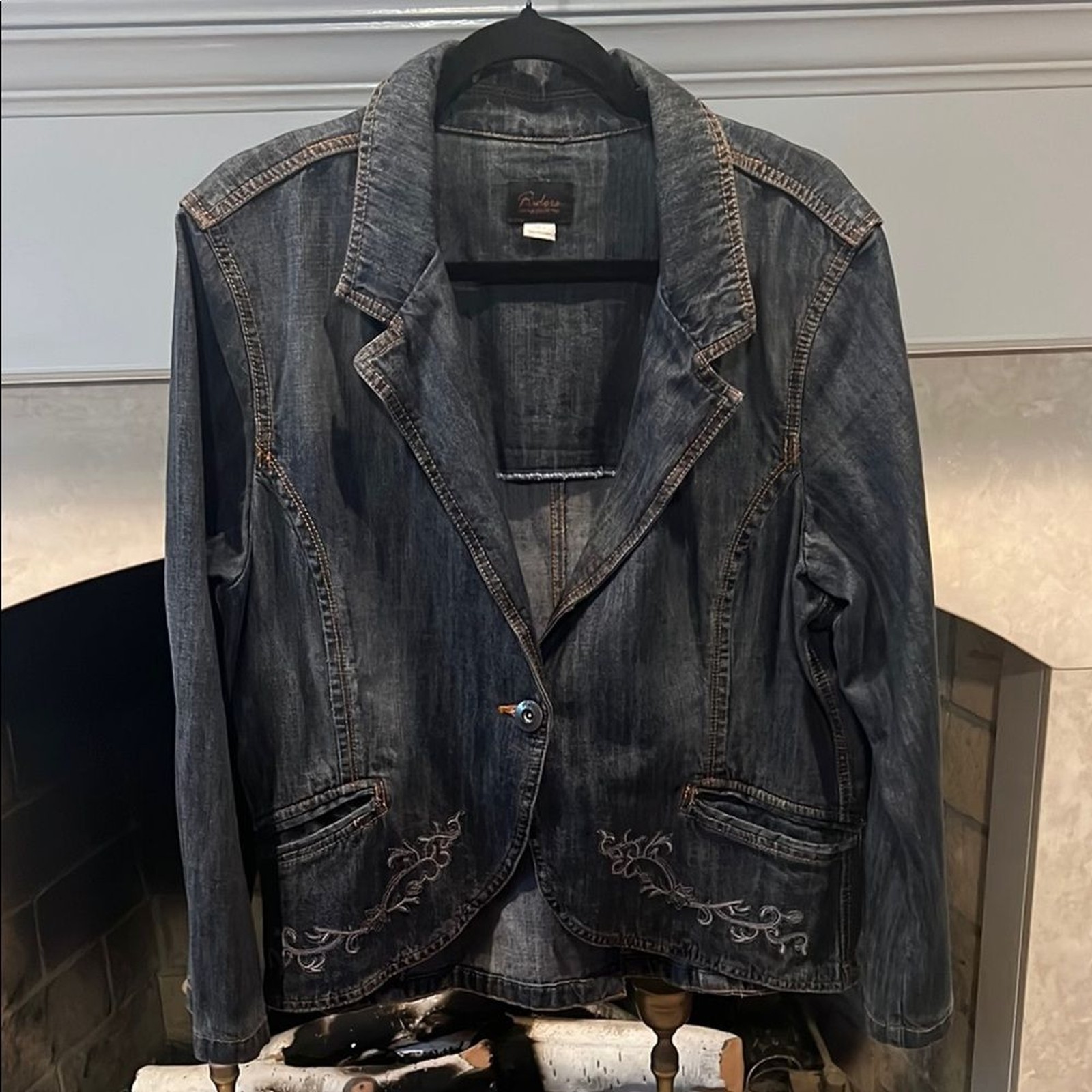 Riders Copper Edition Dark Blue Jean Jacket size XL