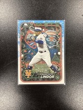 2024 Topps Holiday Variation #36 Francisco Lindor Santa Hat Mets 🎅🏾🧼✨