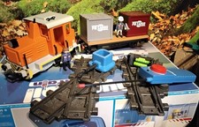 Playmobil Eisenbahn aus 4085 Diesellok mit Licht  Akku, Ladegerät