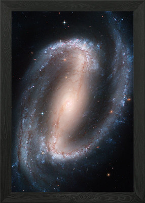 NGC 1300 Framed Wall Art Poster Canvas Print Picture