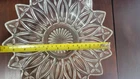 Federal Glass Clear Pedal Pattern Glass Bowl Vintage.