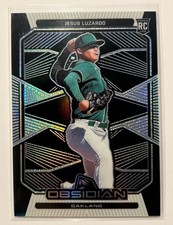 2020 Panini Obsidian Jesus Luzardo Silver Holo Prizm (RC) - A's - Phillies #14