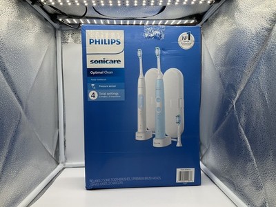 Philips Sonicare Optimal Clean Toothbrush 2 -Pack, NEW in Open Box